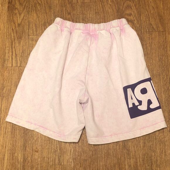 Vans Vault x Aries Pink and White Bleached Acid Wash Fleece Shorts Size Large - Picture 12 of 15